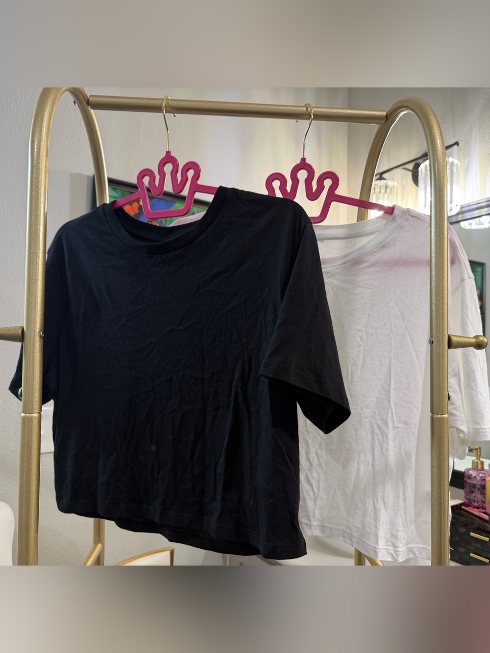 Abound White Cropped Crew Neck Tee